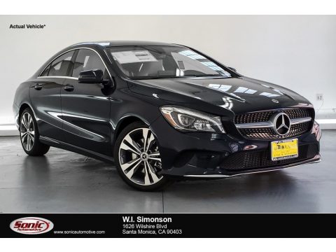 Lunar Blue Metallic Mercedes-Benz CLA 250 Coupe.  Click to enlarge.