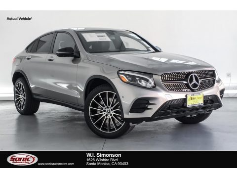 Mojave Silver Metallic Mercedes-Benz GLC 300 4Matic Coupe.  Click to enlarge.
