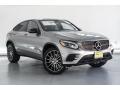 Front 3/4 View of 2019 Mercedes-Benz GLC 300 4Matic Coupe #12