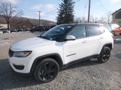 White Jeep Compass Altitude 4x4.  Click to enlarge.