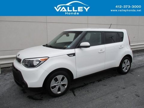 Clear White Kia Soul 1.6.  Click to enlarge.
