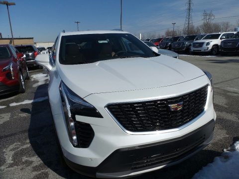 Crystal White Tricoat Cadillac XT4 Premium Luxury AWD.  Click to enlarge.