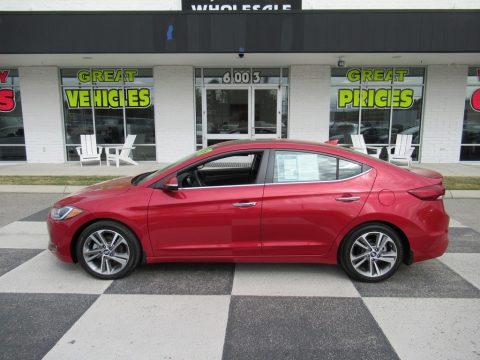 Red Hyundai Elantra Limited.  Click to enlarge.