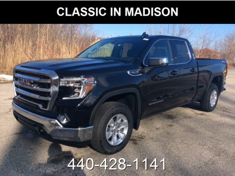 Onyx Black GMC Sierra 1500 SLE Double Cab 4WD.  Click to enlarge.