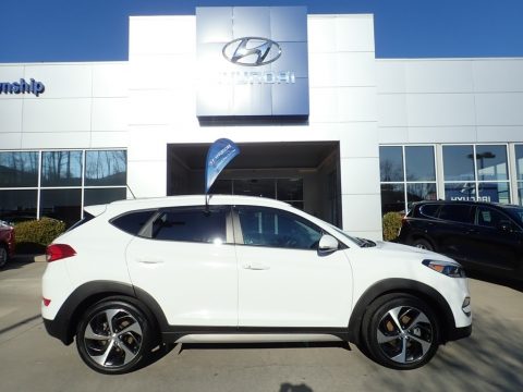Dazzling White Hyundai Tucson Sport AWD.  Click to enlarge.