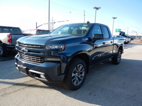 Northsky Blue Metallic Chevrolet Silverado 1500 RST Double Cab 4WD.  Click to enlarge.
