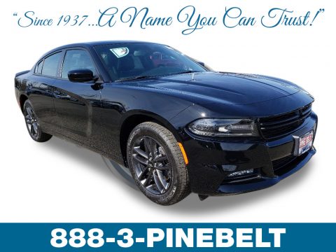 Pitch Black Dodge Charger SXT AWD.  Click to enlarge.