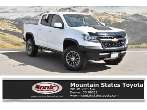 Summit White Chevrolet Colorado ZR2 Crew Cab 4x4.  Click to enlarge.