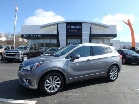 Satin Steel Gray Metallic Buick Envision Essence AWD.  Click to enlarge.