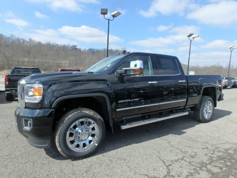Onyx Black GMC Sierra 2500HD Denali Crew Cab 4WD.  Click to enlarge.