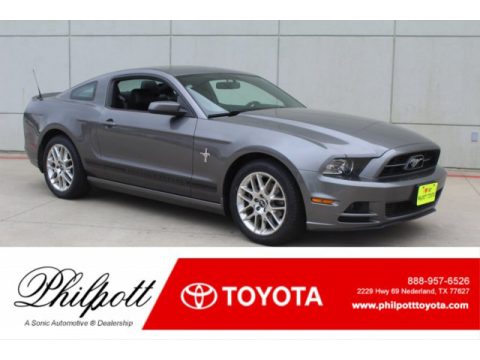 Sterling Gray Ford Mustang V6 Premium Coupe.  Click to enlarge.