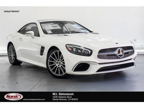 designo Diamond White Metallic Mercedes-Benz SL 550 Roadster.  Click to enlarge.