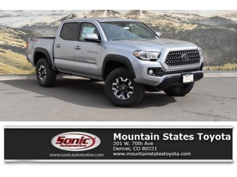 Silver Sky Metallic Toyota Tacoma TRD Off-Road Double Cab 4x4.  Click to enlarge.