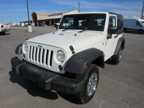 Stone White Jeep Wrangler X 4x4 Right Hand Drive.  Click to enlarge.
