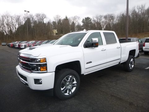 Summit White Chevrolet Silverado 2500HD High Country Crew Cab 4WD.  Click to enlarge.