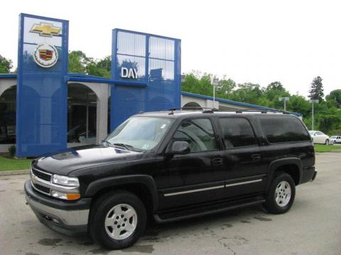 Black Chevrolet Suburban 1500 LT 4x4.  Click to enlarge.