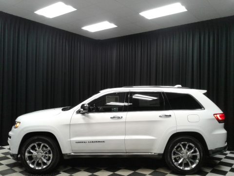Bright White Jeep Grand Cherokee Summit 4x4.  Click to enlarge.