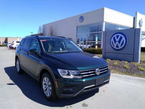 Dark Moss Green Metallic Volkswagen Tiguan SE 4MOTION.  Click to enlarge.