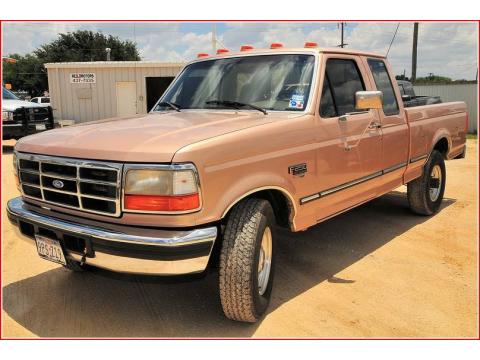 Light Saddle Metallic Ford F250 XLT Extended Cab.  Click to enlarge.