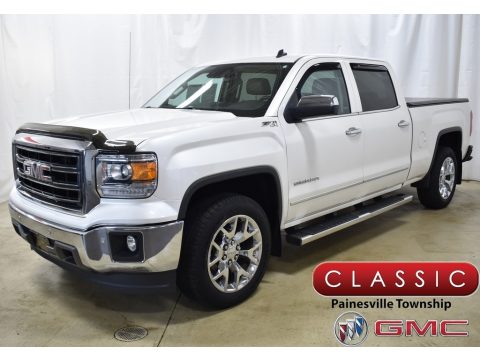 White Diamond Tricoat GMC Sierra 1500 SLT Crew Cab 4x4.  Click to enlarge.