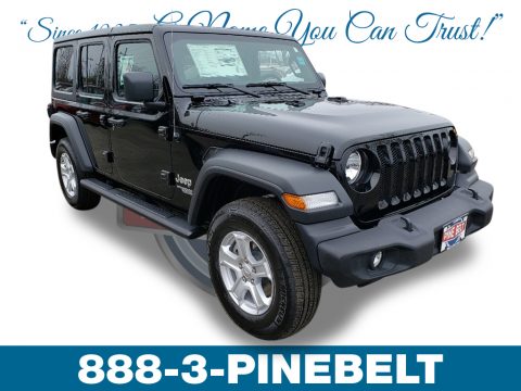 Black Jeep Wrangler Unlimited Sport 4x4.  Click to enlarge.