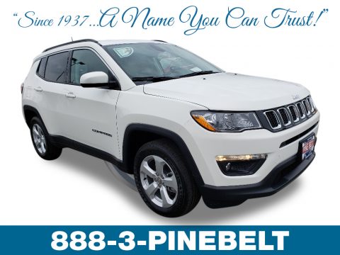 White Jeep Compass Latitude 4x4.  Click to enlarge.