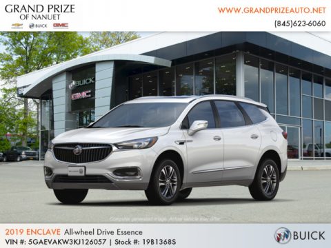 White Frost Tricoat Buick Enclave Essence AWD.  Click to enlarge.