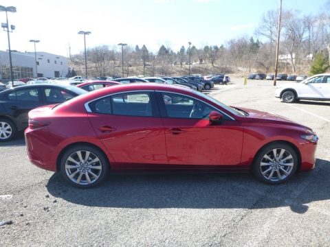 Soul Red Crystal Metallic Mazda MAZDA3 Preferred Sedan AWD.  Click to enlarge.