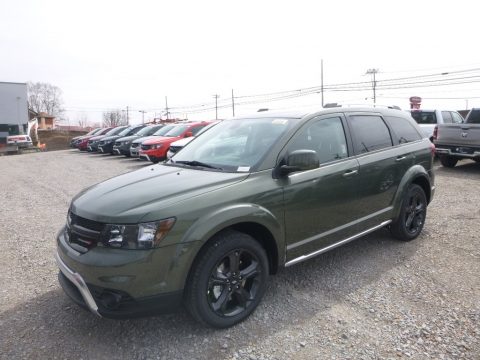 Olive Green Pearl Dodge Journey Crossroad AWD.  Click to enlarge.