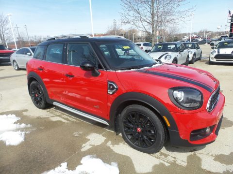 Chili Red Mini Countryman Cooper S All4.  Click to enlarge.