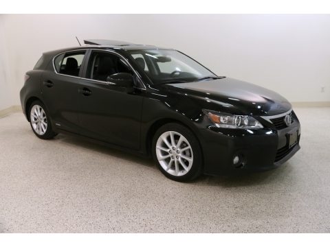Obsidian Black Lexus CT 200h Hybrid Premium.  Click to enlarge.