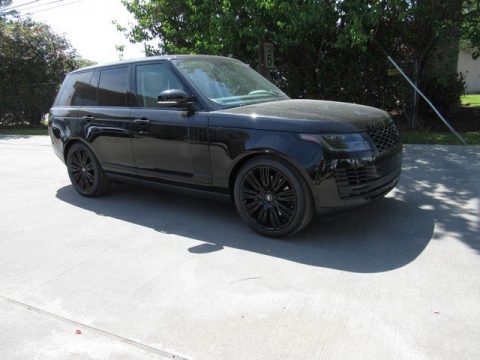 Santorini Black Metallic Land Rover Range Rover Supercharged.  Click to enlarge.