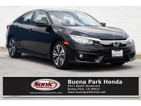 Crystal Black Pearl Honda Civic EX-T Sedan.  Click to enlarge.