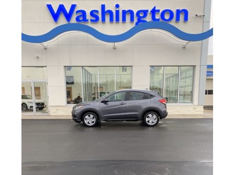 Modern Steel Metallic Honda HR-V EX AWD.  Click to enlarge.