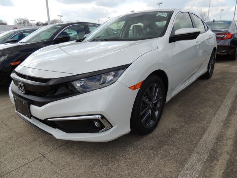 Platinum White Pearl Honda Civic EX-L Sedan. Click to enlarge. Platinum White Pearl Honda Civic EX-L Sedan. Click to enlarge.