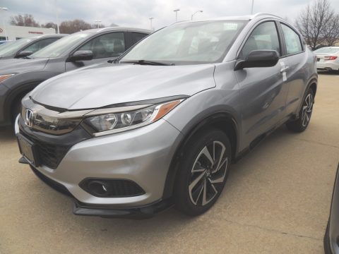 Lunar Silver Metallic Honda HR-V Sport AWD.  Click to enlarge.