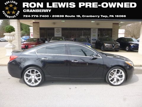 Carbon Black Metallic Buick Regal GS.  Click to enlarge.