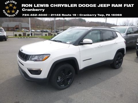White Jeep Compass Latitude 4x4.  Click to enlarge.