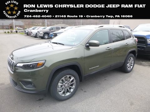 Olive Green Pearl Jeep Cherokee Latitude Plus 4x4. Click to enlarge. Olive Green Pearl Jeep Cherokee Latitude Plus 4x4. Click to enlarge.