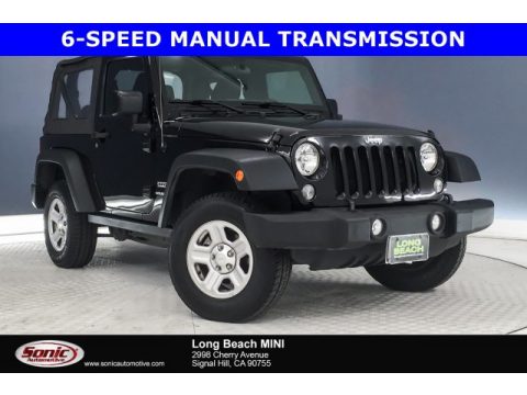 Black Jeep Wrangler Sport 4x4.  Click to enlarge.