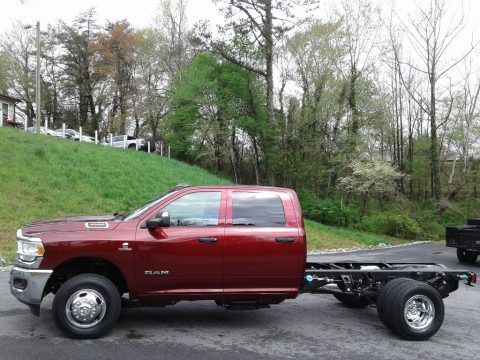 Delmonico Red Pearl Ram 3500 Tradesman Crew Cab 4x4 Chassis.  Click to enlarge.