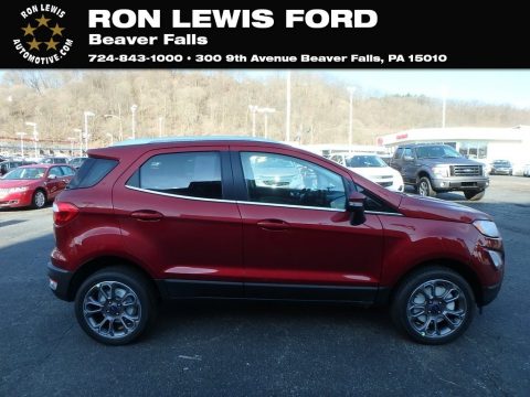 Ruby Red Metallic Ford EcoSport Titanium 4WD.  Click to enlarge.