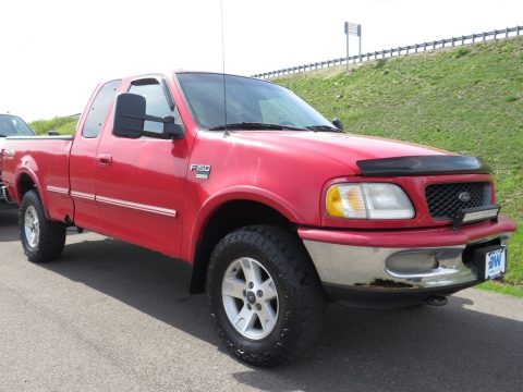 Bright Red Ford F150 XLT SuperCab 4x4.  Click to enlarge.