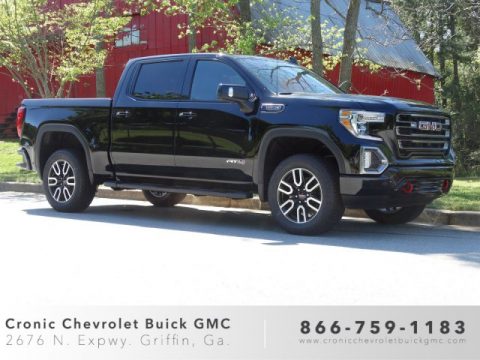 Onyx Black GMC Sierra 1500 AT4 Crew Cab 4WD.  Click to enlarge.