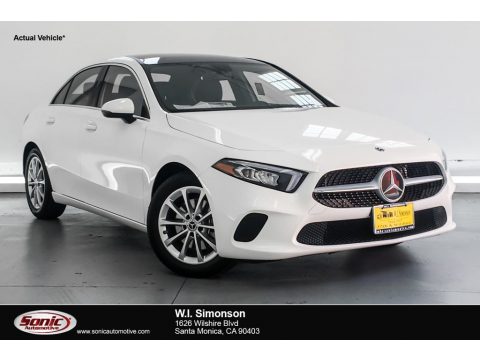 Polar White Mercedes-Benz A 220 Sedan.  Click to enlarge.