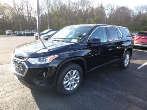 Mosaic Black Metallic Chevrolet Traverse Premier AWD.  Click to enlarge.