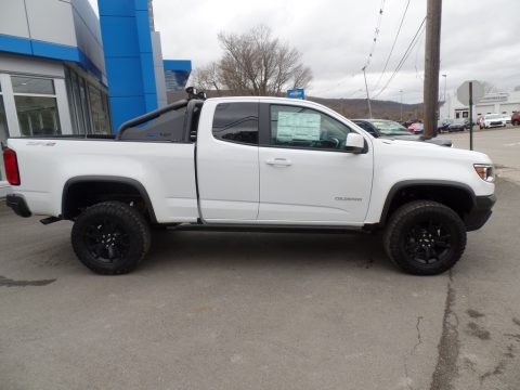 Summit White Chevrolet Colorado ZR2 Extended Cab 4x4.  Click to enlarge.