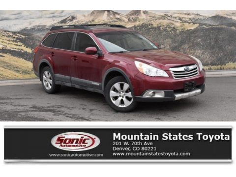 Ruby Red Pearl Subaru Outback 2.5i Limited Wagon.  Click to enlarge.