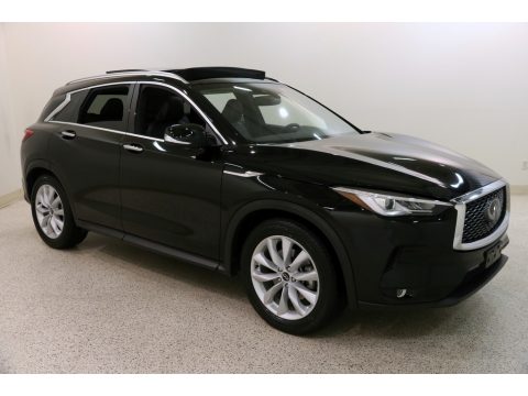 Black Obsidian Infiniti QX50 Luxe AWD.  Click to enlarge.