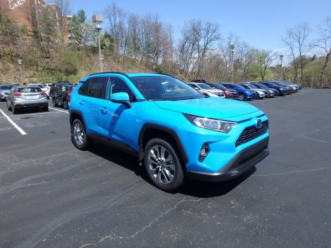 Blue Flame Toyota RAV4 XLE AWD.  Click to enlarge.